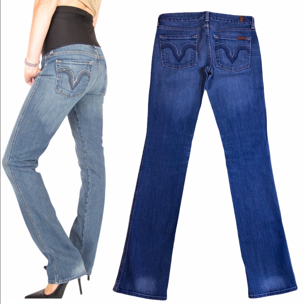 7 For All Mankind Kate Straight Leg Jeans 27